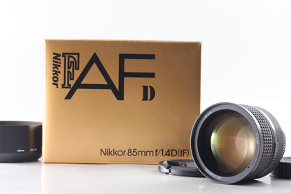 *Almost Unused in Box* Nikon AF Nikkor 85mm F1.4D Portrait Prime Lens From JAPAN