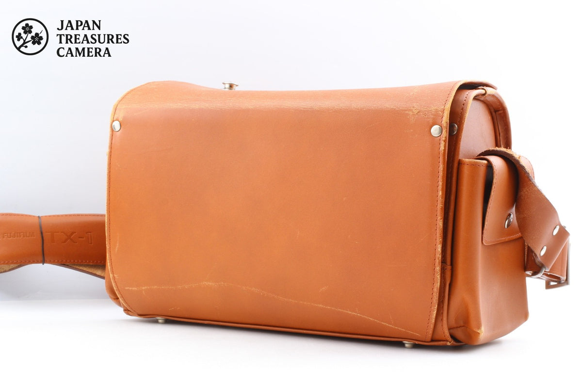Rare *N MINT* Fujifilm TX-1 Genuine Leather Shoulder Case Bag Camera From JAPAN