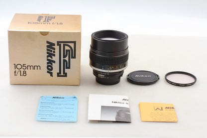 *Almost Unused in Box* Nikon Ai-s Nikkor 105mm f/1.8 MF Portrait Lens From JAPAN