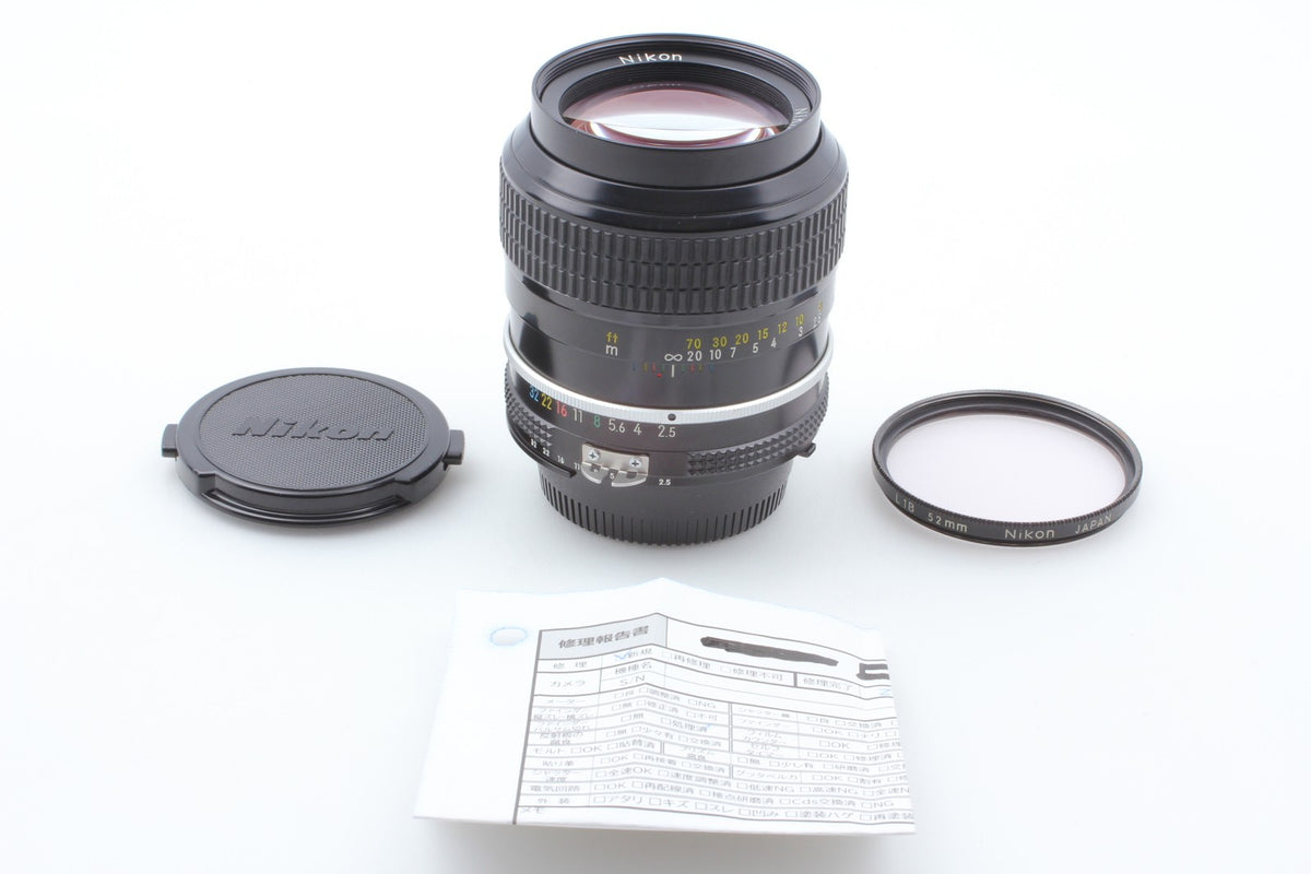 CLA'd *Top MINT* Nikon Ai Nikkor 105mm F2.5 Telephoto MF Lens F Mount From JAPAN