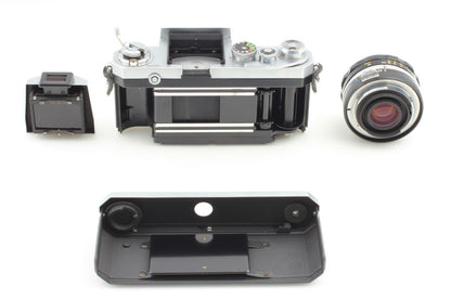 All Early S/N 640xxxx *MINT* Nikon F Eye Level 50mm 5cm f2 Lens 9 blades JAPAN
