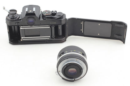 *N MINT /Strap* Nikon FE Black SLR 35mm Film Camera Ai 28mm F3.5 Lens From JAPAN