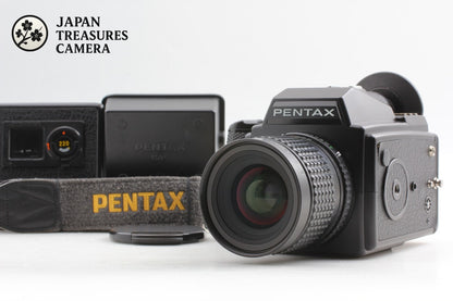 *N MINT+++* PENTAX 645 Camera SMC A 45mm F2.8 Lens 120 220 Film Back From JAPAN