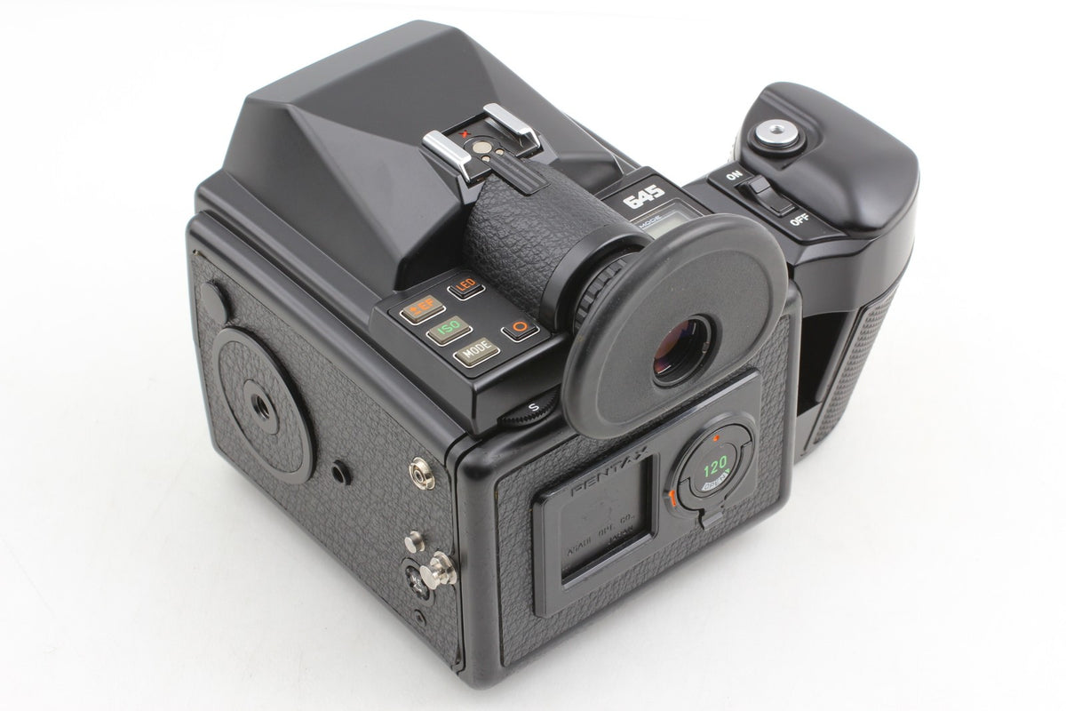 *N MINT+++* PENTAX 645 Camera SMC A 45mm F2.8 Lens 120 220 Film Back From JAPAN