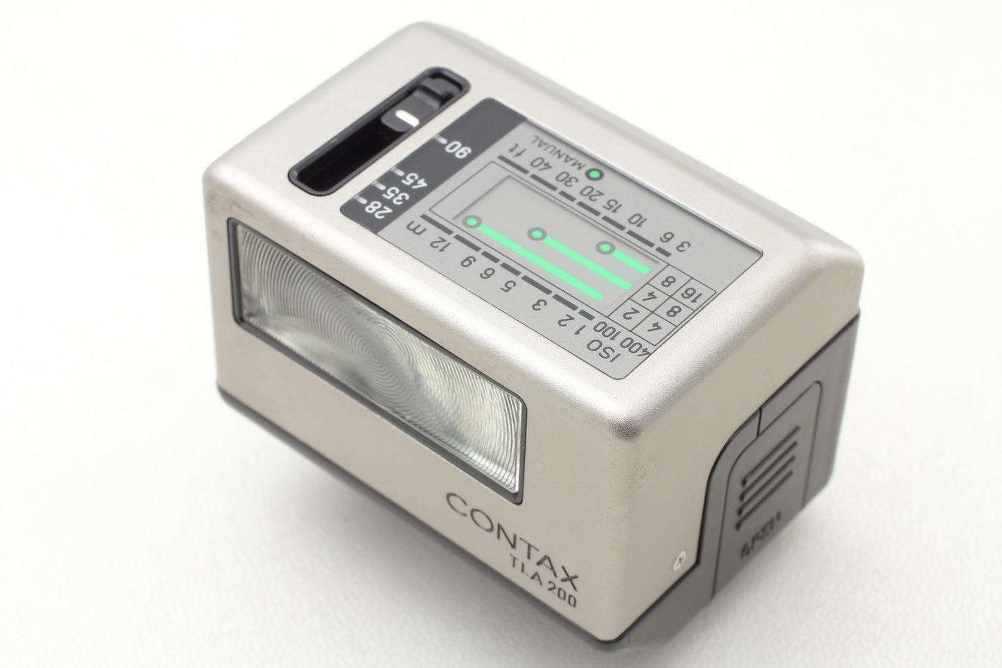 *MINT+++ w/ Case* Contax TLA200 Silver Shoe Mount Flash for G1 G2 From JAPAN