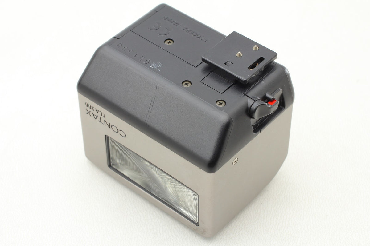 *MINT+++ w/ Case* Contax TLA200 Silver Shoe Mount Flash for G1 G2 From JAPAN