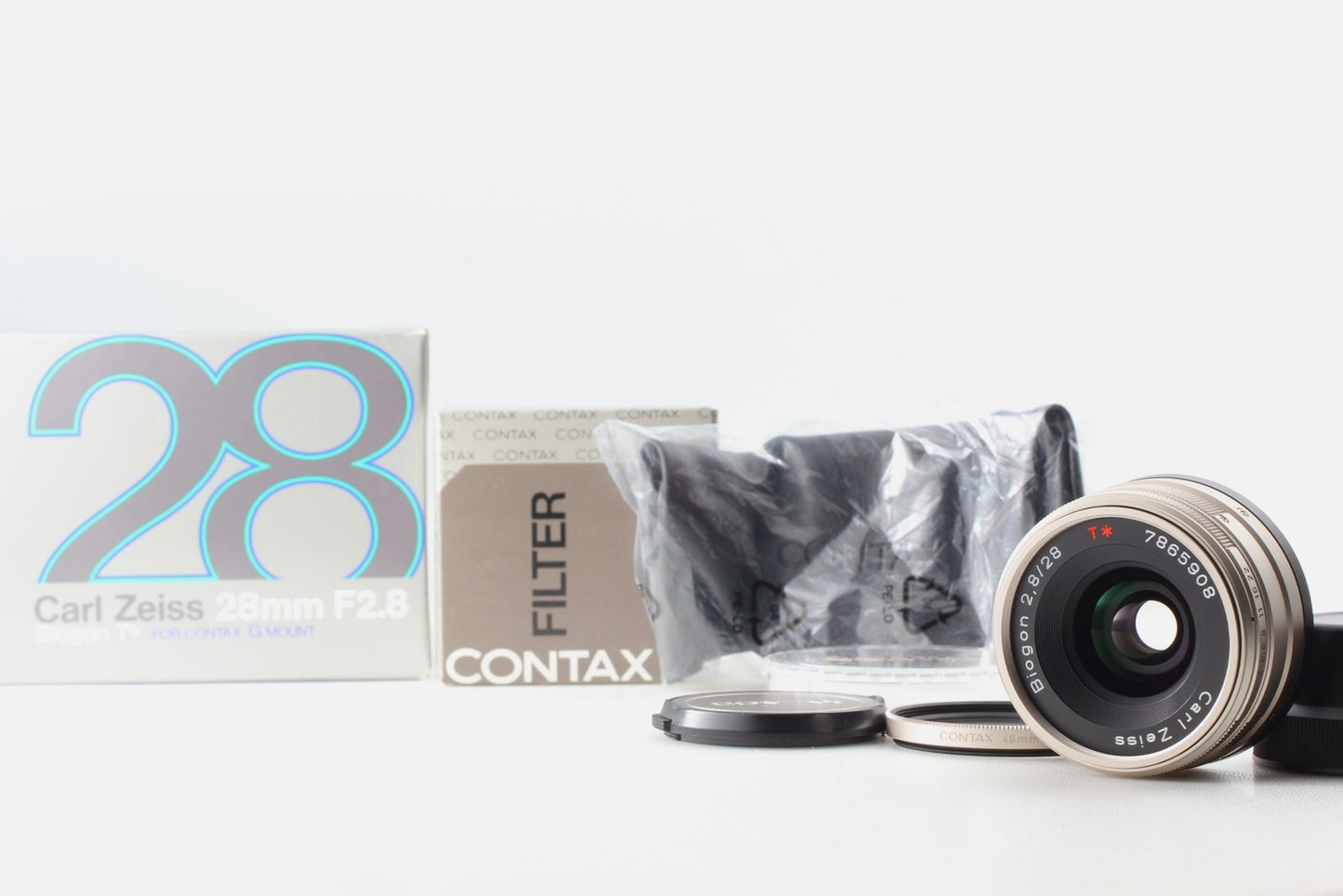 *Unused in Box Case* CONTAX Carl Zeiss Biogon T* 28mm F2.8 Lens G1 G2 From JAPAN