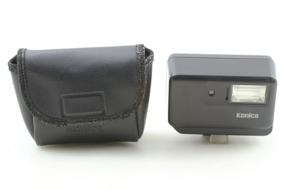 *MINT w/ Case* Konica HX-14 Auto Shoe Mount Strobe Flash for Camera From JAPAN