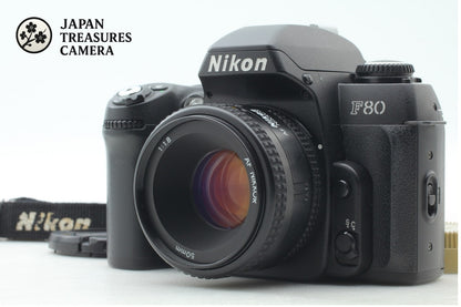 *Top MINT+++ w/ Strap* Nikon F80 D 35mm Film Camera AF 50mm F1.8 Lens From JAPAN