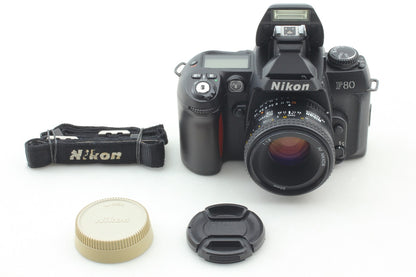 *Top MINT+++ w/ Strap* Nikon F80 D 35mm Film Camera AF 50mm F1.8 Lens From JAPAN