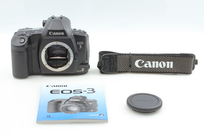 All Works *Almost Unused w/ Strap* Canon EOS-3 SLR 35mm Film Camera From JAPAN