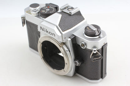 *Near MINT+++* Nikon FM Silver SLR 35mm Film Camera Ai 28mm F3.5 Lens From JAPAN