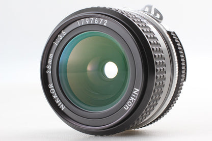 *Near MINT+++* Nikon FM Silver SLR 35mm Film Camera Ai 28mm F3.5 Lens From JAPAN