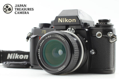 *Opt MINT* Nikon F3 Eye Level SLR 35mm Film Camera Ai 28mm F3.5 Lens From JAPAN