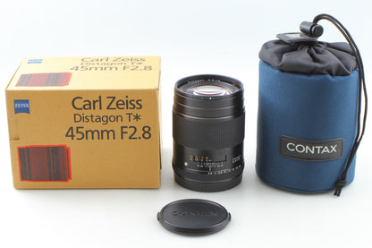 *Unused in Box w/ Case* Carl Zeiss Distagon T* 45mm F2.8 Lens Contax 645 JAPAN