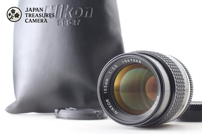 SIC S/N 1047xxx *MINT w/ Case* Nikon Ai-s Ais Nikkor 105mm f/2.5 Lens From JAPAN