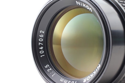 SIC S/N 1047xxx *MINT w/ Case* Nikon Ai-s Ais Nikkor 105mm f/2.5 Lens From JAPAN