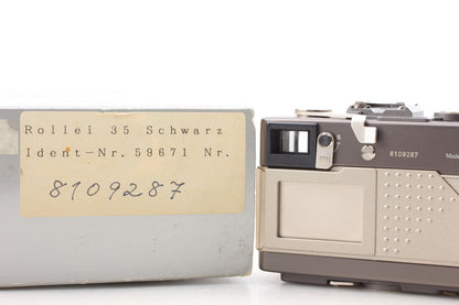 Full Set **Almost Unused in Box** Rollei 35 Classic 35mm Film Camera From JAPAN
