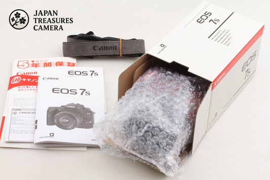 *Almost Unused in Box w/Strap* Canon EOS-7S ELAN 7NE 35mm Film Camera From JAPAN