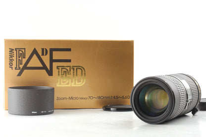 *Top MINT+++ in Box* Nikon AF Micro Nikkor 70-180mm F4.5-5.6D ED Lens From JAPAN