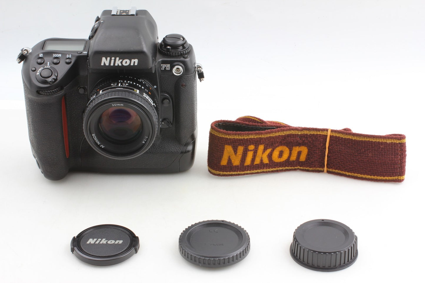 *MINT+++ w/ Strap* Nikon F5 SLR 35mm Film Camera AF 50mm f1.4 Lens From JAPAN