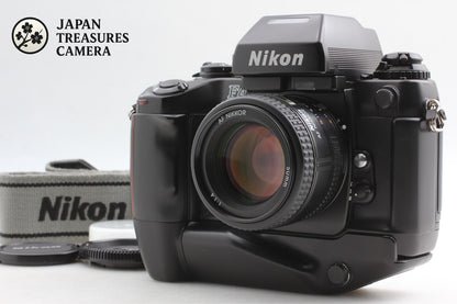 *N MINT+++ w/ Strap* Nikon F4S SLR 35mm Film Camera AF 50mm F1.4 Lens From JAPAN