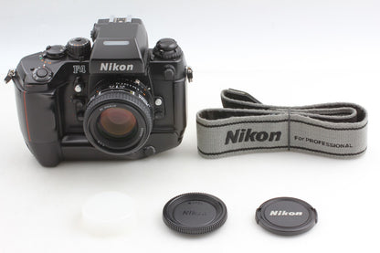 *N MINT+++ w/ Strap* Nikon F4S SLR 35mm Film Camera AF 50mm F1.4 Lens From JAPAN