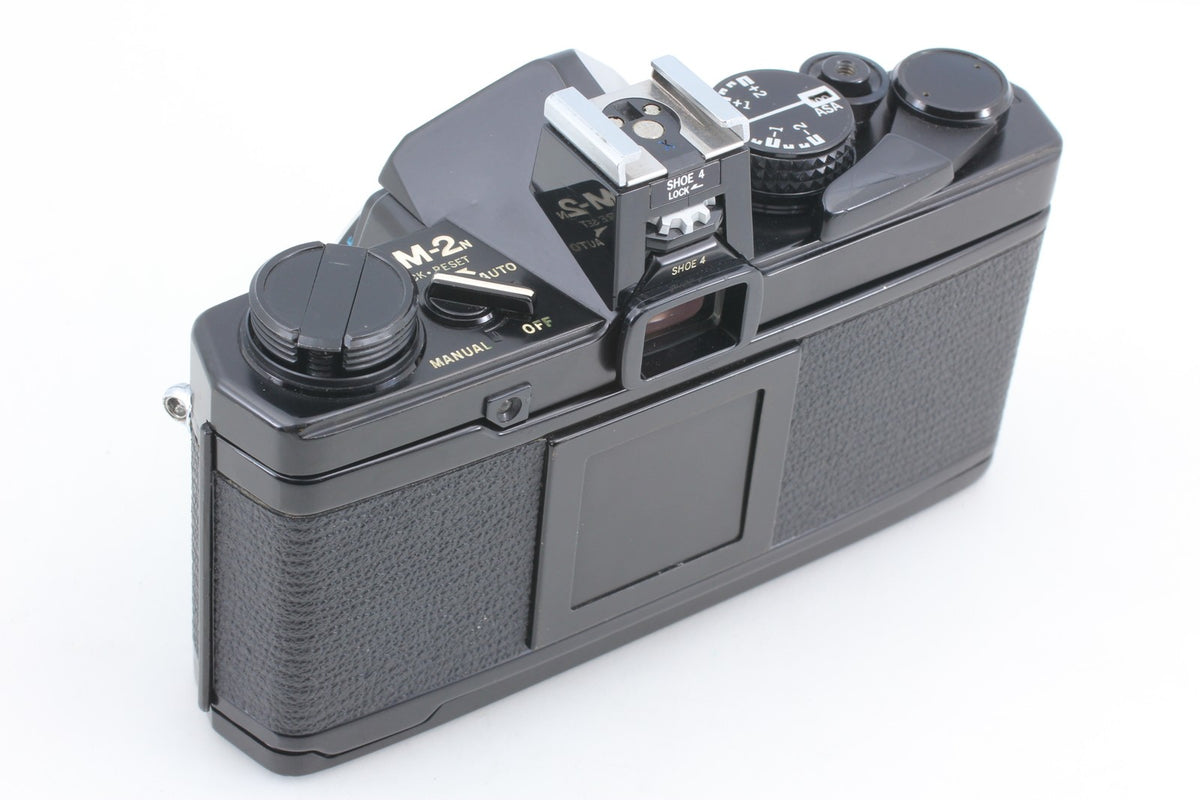 *N MINT w/ Recordata Back 2* Olympus OM-2 Black SLR 35mm Film Camera From JAPAN