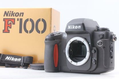 S/N 228xxxx *Top MINT in Box w/Strap* Nikon F100 SLR 35mm Film Camera From JAPAN