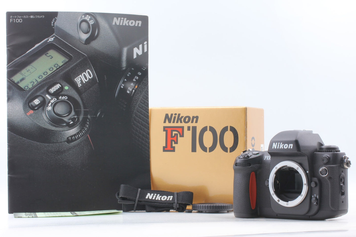 S/N 228xxxx *Top MINT in Box w/Strap* Nikon F100 SLR 35mm Film Camera From JAPAN