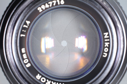 Grid Screen *N MINT+++* Nikon F3 Eye Level Camera Ai 50mm F1.4 Lens From JAPAN