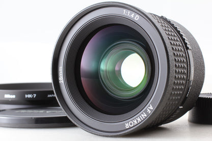 *Top MINT w/ Hood* Nikon AF Nikkor 28mm F1.4 D Wide Angle Prime Lens From JAPAN
