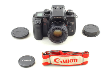 *Top MINT w/Strap* Canon EOS-55 35mm Film Camera EF 50mm F1.8 II Lens From JAPAN