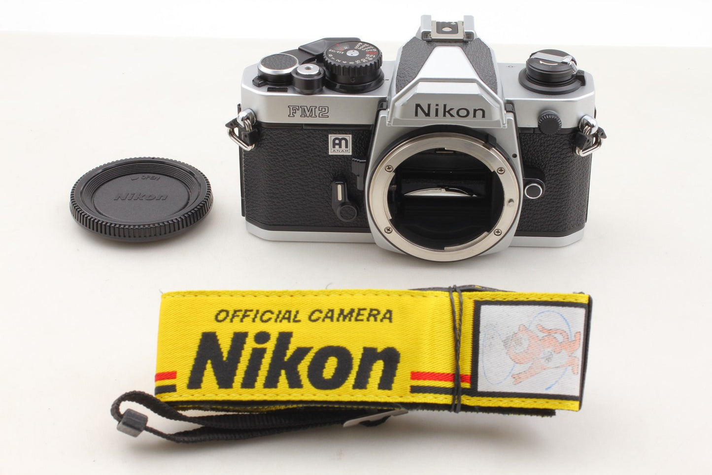 Rare ANAM *MINT w/ Strap* Nikon New FM2 FM2N Silver 35mm Film Camera From JAPAN