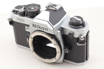 Rare ANAM *MINT w/ Strap* Nikon New FM2 FM2N Silver 35mm Film Camera From JAPAN