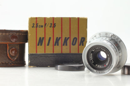 Rare in Box *Top MINT* Nikon W-Nikkor C 3.5cm 35mm f/3.5 MF Lens L39 From JAPAN