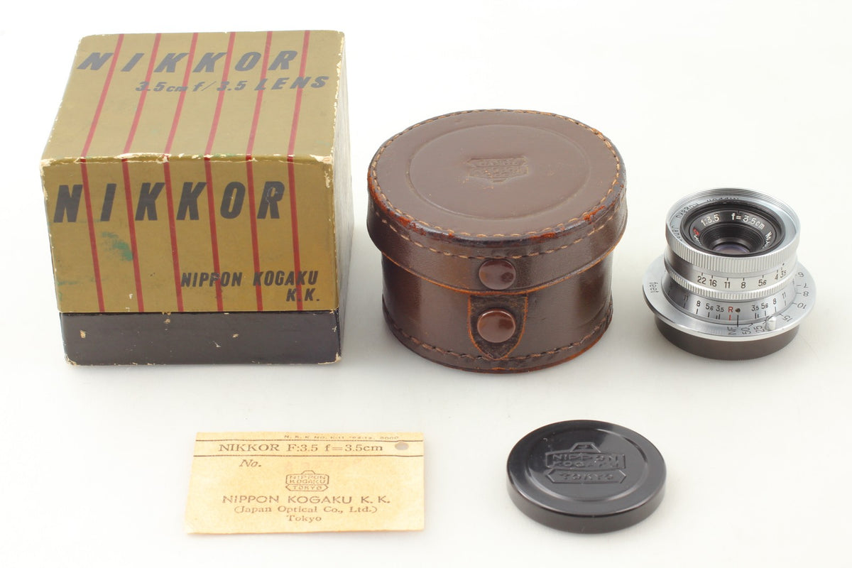 Rare in Box *Top MINT* Nikon W-Nikkor C 3.5cm 35mm f/3.5 MF Lens L39 From JAPAN