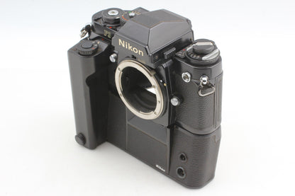 *N MINT w/MD-4* Nikon F3 Eye Level 35mm Film Camera Ai 28mm F3.5 Lens From JAPAN