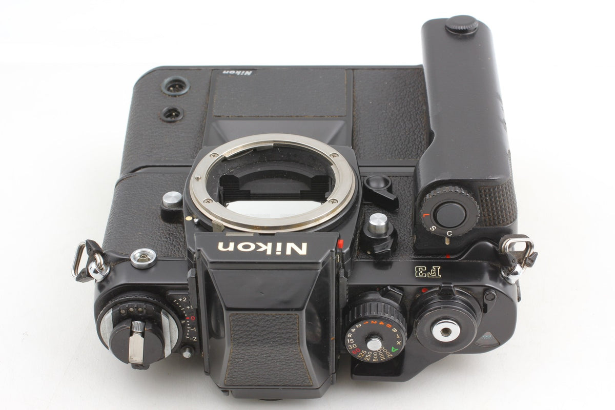 *N MINT w/MD-4* Nikon F3 Eye Level 35mm Film Camera Ai 28mm F3.5 Lens From JAPAN