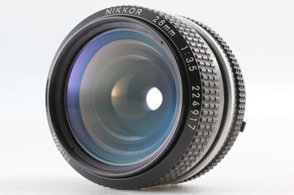 *N MINT w/MD-4* Nikon F3 Eye Level 35mm Film Camera Ai 28mm F3.5 Lens From JAPAN