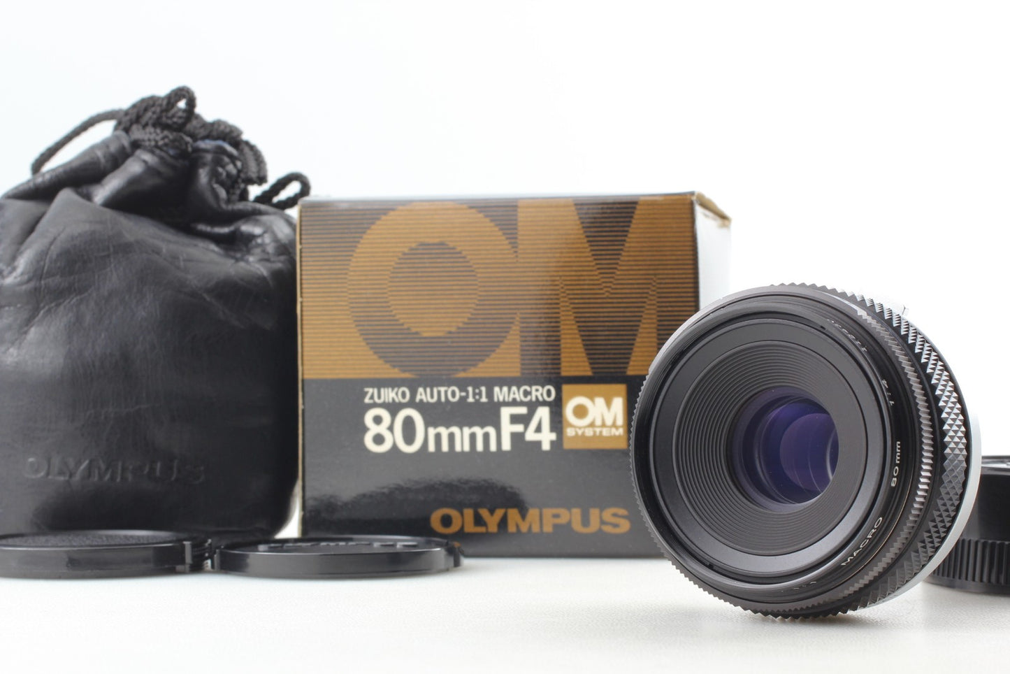 *Almost Unused in Box* Olympus OM Zuiko 80mm f/4 1:1 Macro MF Lens From JAPAN