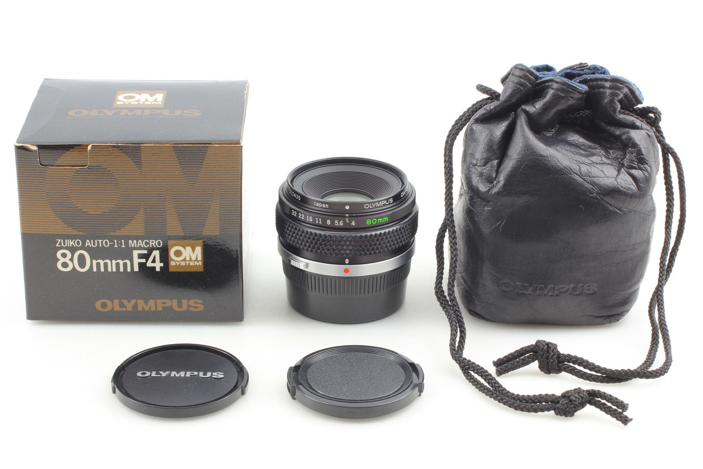 *Almost Unused in Box* Olympus OM Zuiko 80mm f/4 1:1 Macro MF Lens From JAPAN