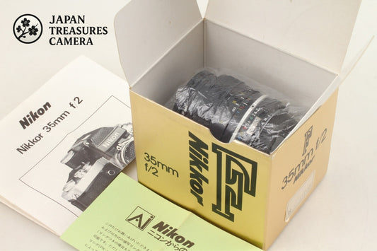 *Almost Unused /Box* Nikon Nikkor Ai 35mm F2 MF Wide Angle Prime Lens From JAPAN