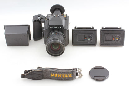 *N MINT+++* PENTAX 645 Camera SMC A 45mm F2.8 Lens 120 220 Film Back From JAPAN