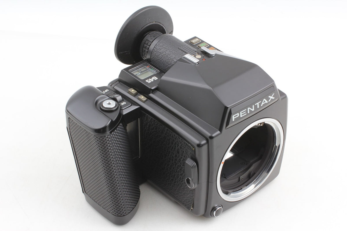 *N MINT+++* PENTAX 645 Camera SMC A 45mm F2.8 Lens 120 220 Film Back From JAPAN
