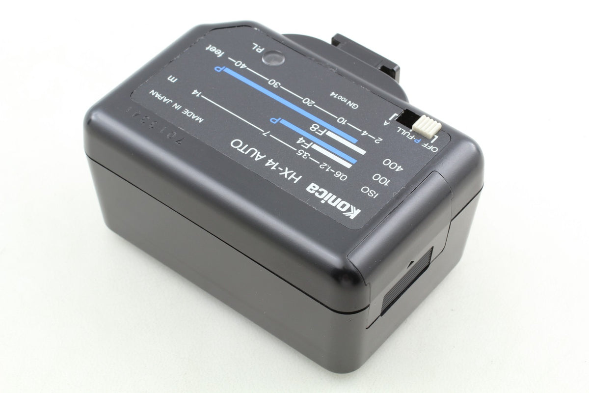 *MINT w/ Case* Konica HX-14 Auto Shoe Mount Strobe Flash for Camera From JAPAN