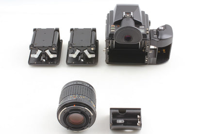 *N MINT+++* PENTAX 645 Camera SMC A 45mm F2.8 Lens 120 220 Film Back From JAPAN