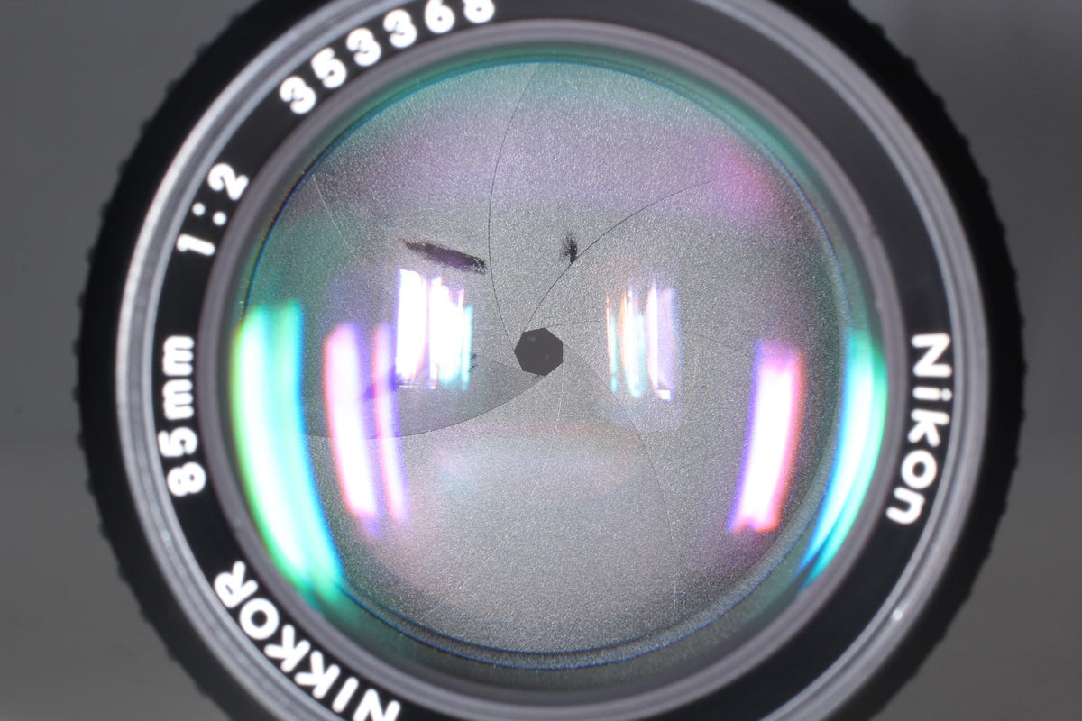 Final Late 353xxx *Top MINT /Hood * Nikon Ai-s Nikkor 85mm F2 MF Lens From JAPAN