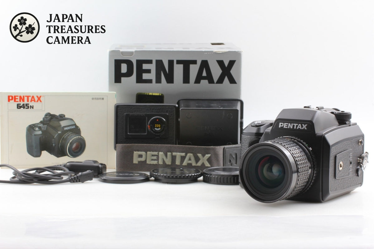 *Top MINT in Box* PENTAX 645N SMC A 45mm F2.8 Lens 120 220 Film Back From JAPAN