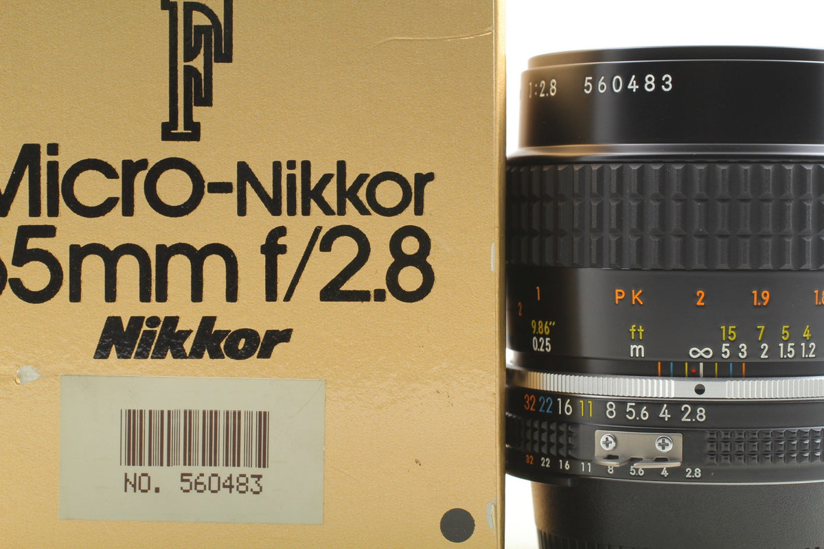 Almost Unused in Box* Nikon Ai-s Micro Nikkor 55mm F2.8 MF Macro Lens From JAPAN